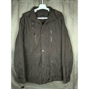 Cortefiel Brown Rain Jacket Coat Vintage Men’s Jacket Size XL USED